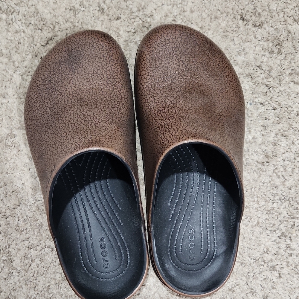 Crocs Brown Slip-On Clogs